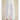 Scalloped Pocket White Pants