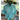 Turquoise Check Performance Fabric Ruffle Revival Shirt S 502